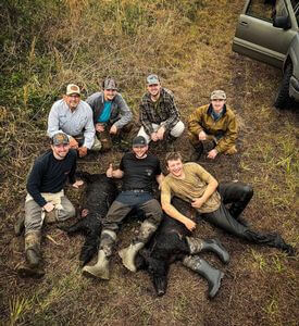 Just chilling after a hog hunt 